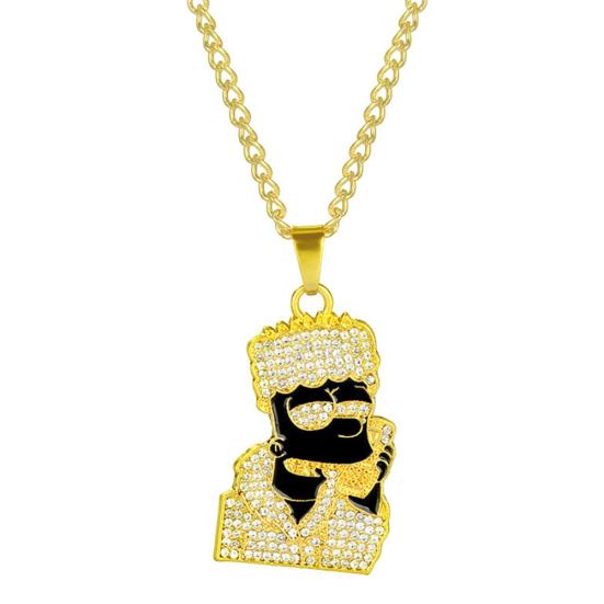 Hip Hop Men Rhinestone Cartoon Simpson Pendant Necklace Twist Chain Jewelry Gift золотистый
Hip Hop Men Rhinestone Cartoon Simpson Pendant Necklace Twist Chain Jewelry Gift золотистый
