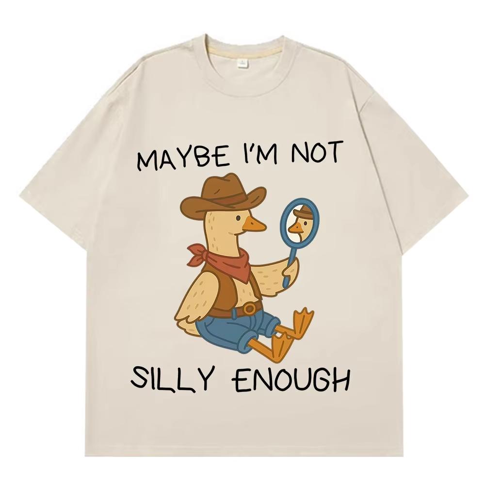 Maybe I m Not Silly Enough Funny Cowboy Goose Meme T Shirt Men Women Summer Cotton T-shirts Casual Loose Hip-hop O-Neck T-shirts 5XL різнокольоровий
Maybe I m Not Silly Enough Funny Cowboy Goose Meme T Shirt Men Women Summer Cotton T-shirts Casual Loose Hip-hop O-Neck T-shirts 5XL різнокольоровий