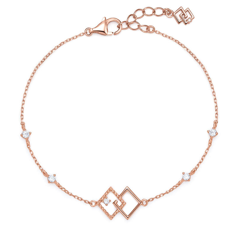 dieuamour silver 925 double diamond bracelet Silver
dieuamour silver 925 double diamond bracelet Silver