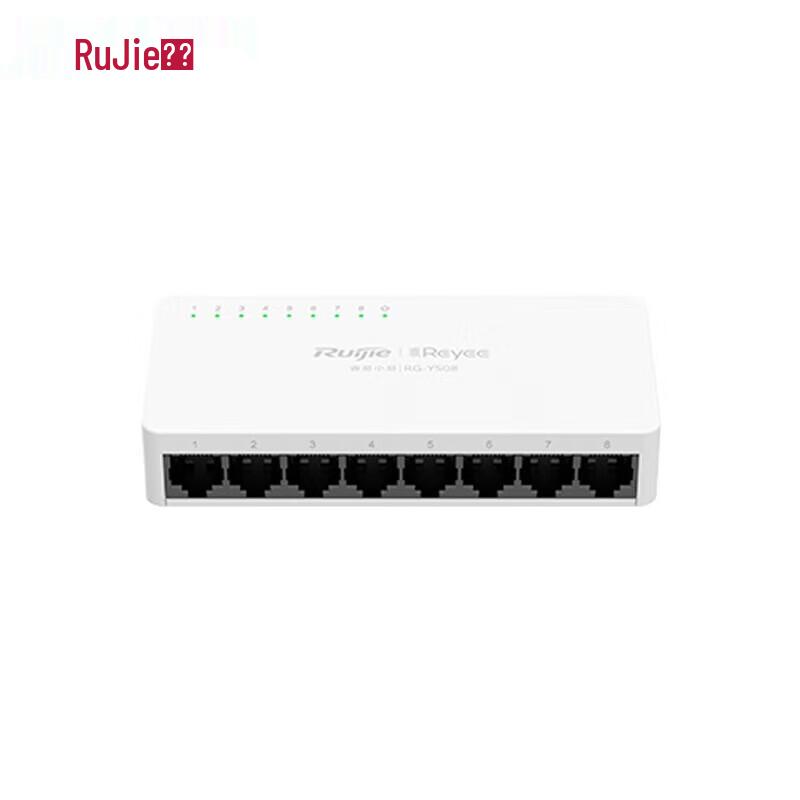 Ruijie RG-YS08 8-Port 100M Unmanaged Ethernet Switch
Ruijie RG-YS08 8-Port 100M Unmanaged Ethernet Switch