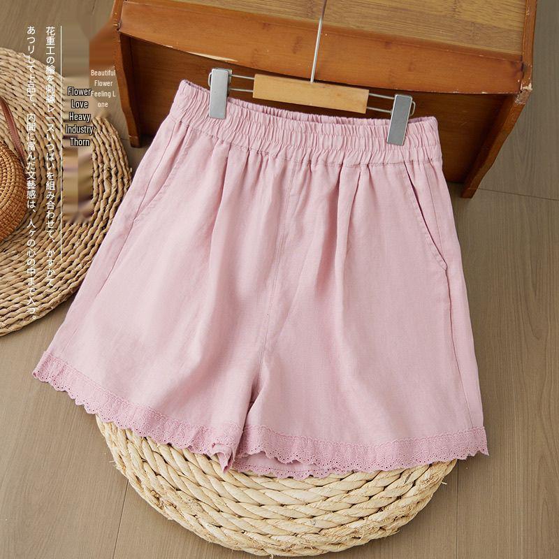 2026 Summer Fashion Cotton Linen Lace Shorts: Breathable, Loose, Casual Hot Pants M рожевий
2026 Summer Fashion Cotton Linen Lace Shorts: Breathable, Loose, Casual Hot Pants M рожевий