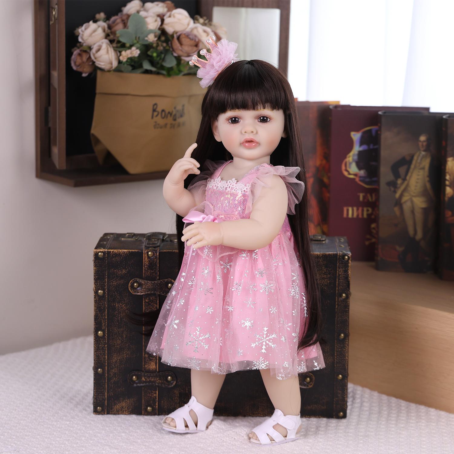 KEIUMI 22 Inch Reborn Baby Doll Soft Full Silicone Vinyl 3D Skin Veins Like Real Princess Toy for Children Birthday Gift 22 inch about 55cm
KEIUMI 22 Inch Reborn Baby Doll Soft Full Silicone Vinyl 3D Skin Veins Like Real Princess Toy for Children Birthday Gift 22 inch about 55cm