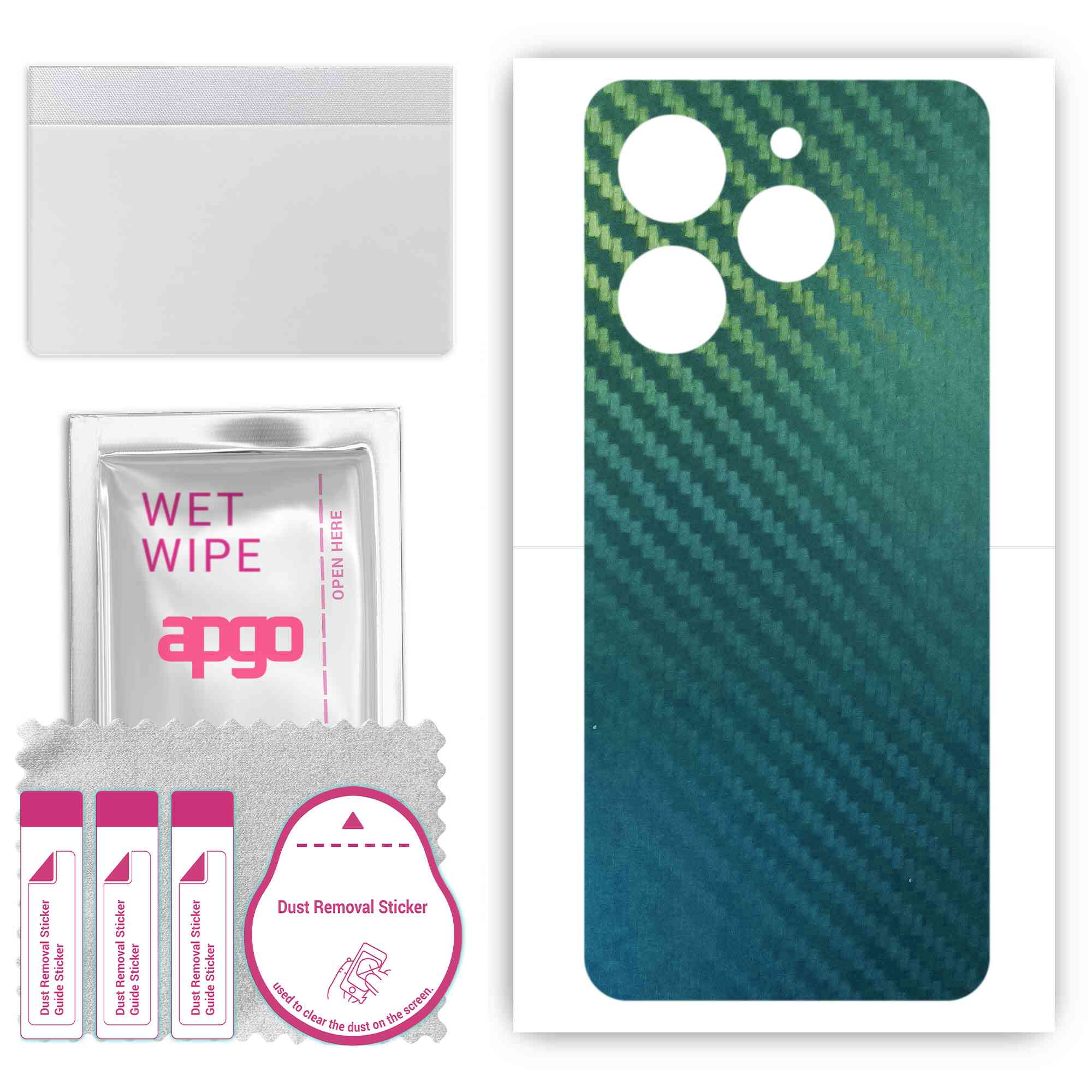 apgo Protective Skin Sticker for the back compatible with Tecno Spark 10 Pro, Wrap Film, Foil, Vinyl - Pattern Carbon Chameleon CAKA1
apgo Protective Skin Sticker for the back compatible with Tecno Spark 10 Pro, Wrap Film, Foil, Vinyl - Pattern Carbon Chameleon CAKA1