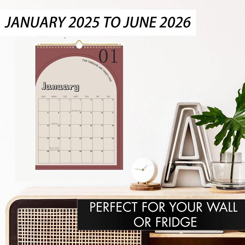 18 Months 2025 Wall Calendar Planner English Agenda Planner Monthly Wall Calendar Desk Accessories
18 Months 2025 Wall Calendar Planner English Agenda Planner Monthly Wall Calendar Desk Accessories