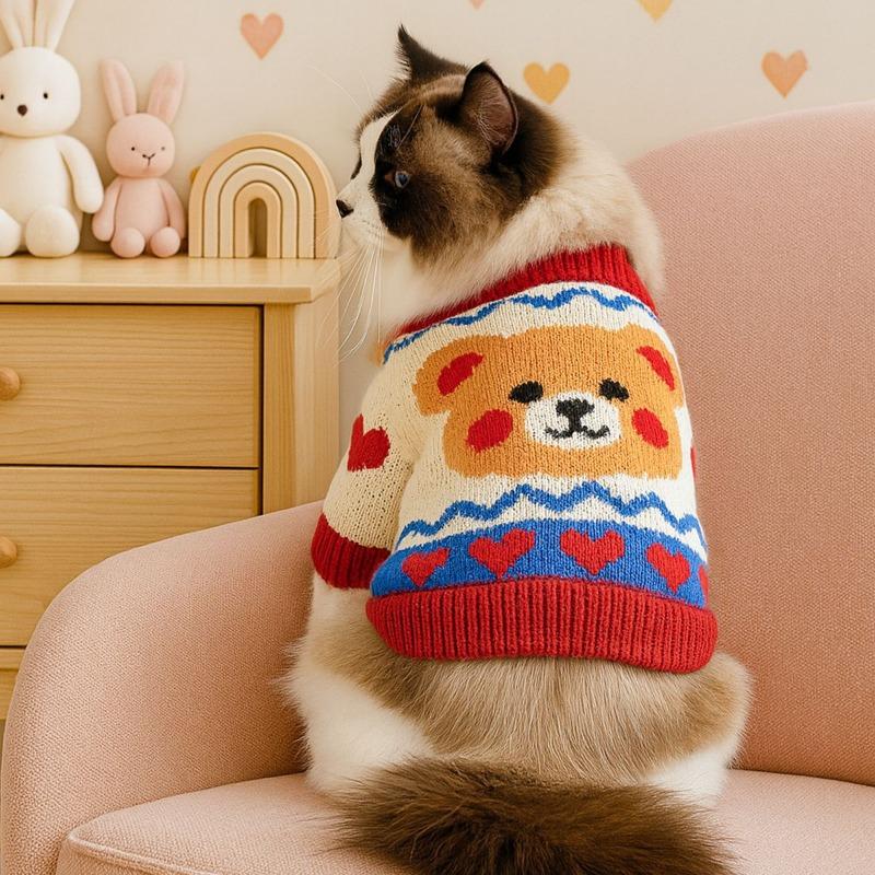 Autumn and winter warm and comfortable dog sweater clothes pet cat clothing flower sweater collection xs-about 1.0-1.5kg
Autumn and winter warm and comfortable dog sweater clothes pet cat clothing flower sweater collection xs-about 1.0-1.5kg