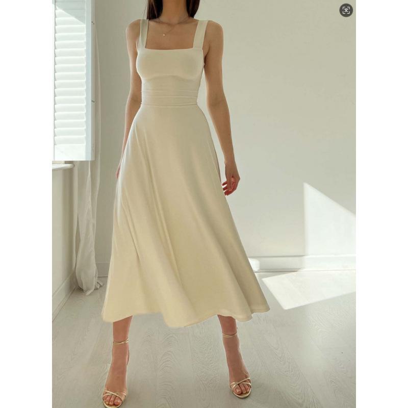 Європейська та американська літня жіноча сукня на товстих бретелях та з приталеною талією XXS вершковий
Європейська та американська літня жіноча сукня на товстих бретелях та з приталеною талією XXS вершковий