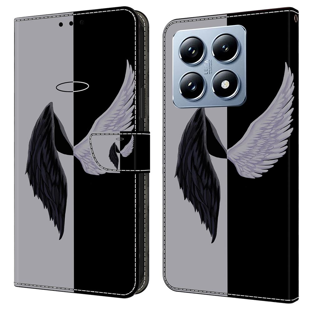 For Xiaomi 14T Pro Case Magnetic Clasp 3D Pattern Leather Wallet Phone Cover Black/White Wings
For Xiaomi 14T Pro Case Magnetic Clasp 3D Pattern Leather Wallet Phone Cover Black/White Wings