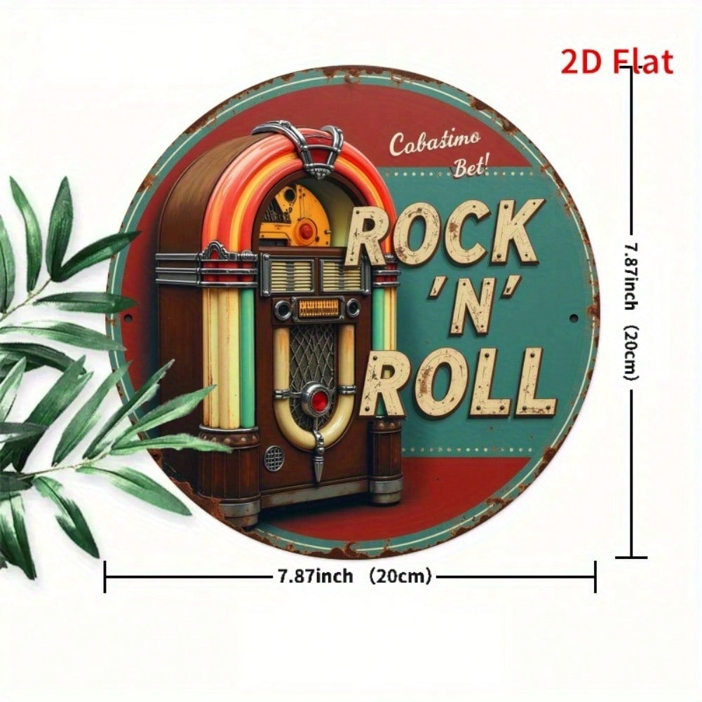 Vintage Neon Rock Music Metal Sign Round Wall Art for Bedroom Kitchen Cafe Bar Decor Gift 20x20 різнокольоровий
Vintage Neon Rock Music Metal Sign Round Wall Art for Bedroom Kitchen Cafe Bar Decor Gift 20x20 різнокольоровий