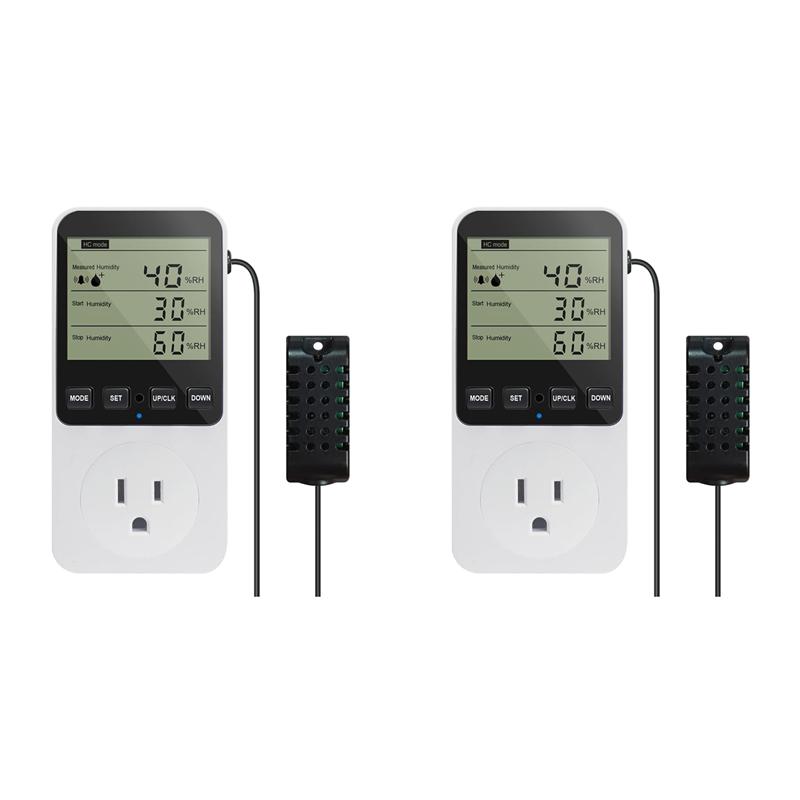 A60Z2X Humidity Controller Outlet 16A Direct Output Hygrometer Humidity Control Switch Humidity Sensor 20-95%RH US Plugmay білий
A60Z2X Humidity Controller Outlet 16A Direct Output Hygrometer Humidity Control Switch Humidity Sensor 20-95%RH US Plugmay білий