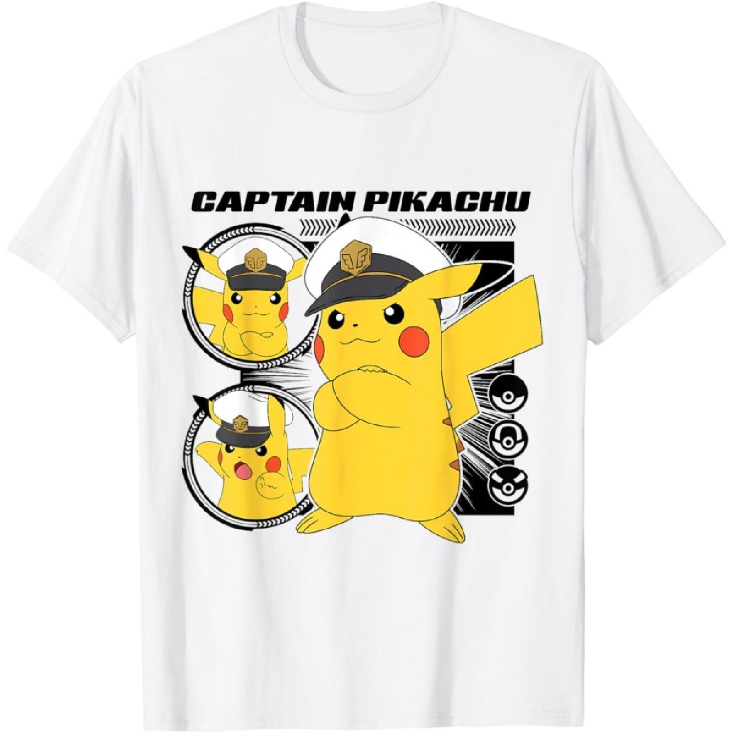Pokémon - Horizons Captain Pikachu T-Shirt XXXXXL білий
Pokémon - Horizons Captain Pikachu T-Shirt XXXXXL білий