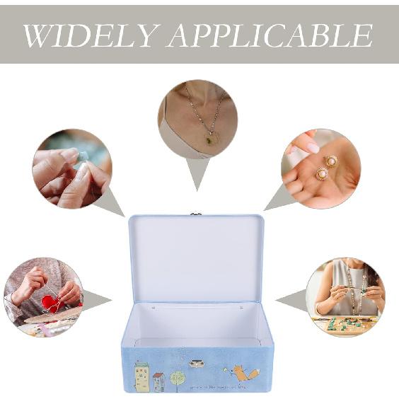 Zerodeko Decorative Tinplate Storage Box, with Lock and Key, Retro Style Rectangle Tinplate Storage Tin, Small Metal Keepsake Container for Kids, As Shown 1
Zerodeko Decorative Tinplate Storage Box, with Lock and Key, Retro Style Rectangle Tinplate Storage Tin, Small Metal Keepsake Container for Kids, As Shown 1