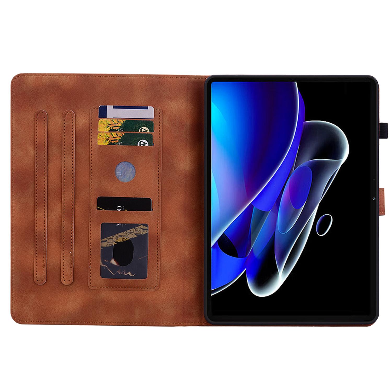 For Realme Pad X Case Lily Flower Imprint Leather Drop-proof Tablet Cover with Card Holder Brown
For Realme Pad X Case Lily Flower Imprint Leather Drop-proof Tablet Cover with Card Holder Brown