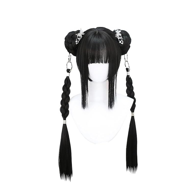 twin dumplings cosplay wig Chinese style Chinese style lolita style Braids braid black Harajuku style GAL type cosplay wig gothic Gothic Lolita lolita
twin dumplings cosplay wig Chinese style Chinese style lolita style Braids braid black Harajuku style GAL type cosplay wig gothic Gothic Lolita lolita
