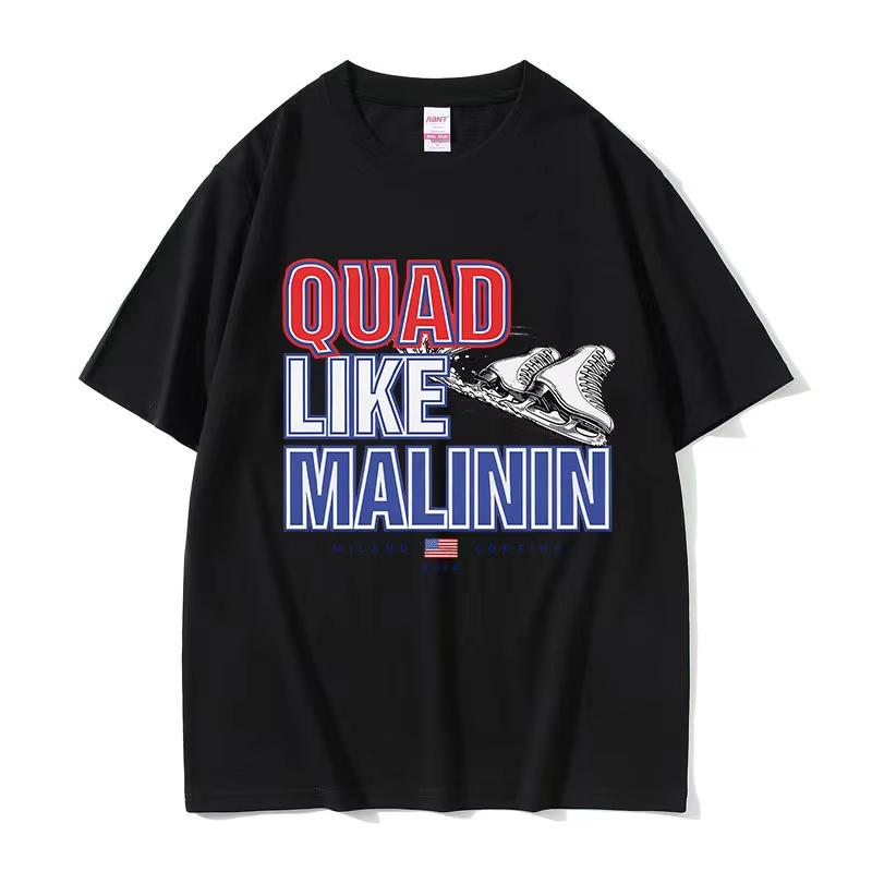Quad Like Malinin Figure Skater Fans Gift Graphic T Shirts Unisex Women Vintage Fashion pure Cotton Short Sleeve Tshirt Streetwear L
Quad Like Malinin Figure Skater Fans Gift Graphic T Shirts Unisex Women Vintage Fashion pure Cotton Short Sleeve Tshirt Streetwear L