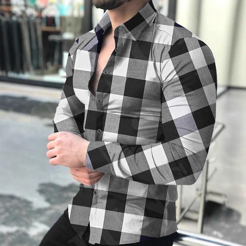 Flip Collar Casual Slim Fit Long Sleeved Checkered Digital Printed Shirt for Men, Long Sleeved Casual Shirt 3XL
Flip Collar Casual Slim Fit Long Sleeved Checkered Digital Printed Shirt for Men, Long Sleeved Casual Shirt 3XL