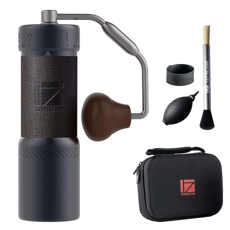 1Zpresso J-Ultra Hand Ground Coffee Mill Iron Gray Easy to Clean foldable grinder stainless steel blade external adjustment
1Zpresso J-Ultra Hand Ground Coffee Mill Iron Gray Easy to Clean foldable grinder stainless steel blade external adjustment