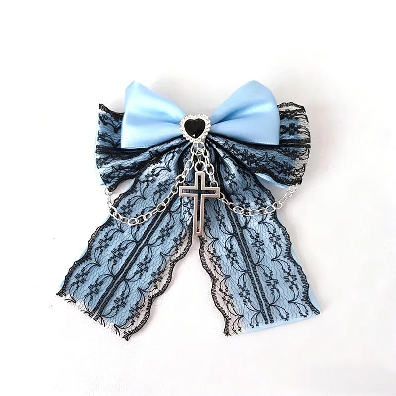 Exquisite Lace Design Gothic Hair Clip Bag Charm Japanese Style Lolita Hair Accessories Cute Bow Cross Pendant Y2K Hair Clip
Exquisite Lace Design Gothic Hair Clip Bag Charm Japanese Style Lolita Hair Accessories Cute Bow Cross Pendant Y2K Hair Clip
