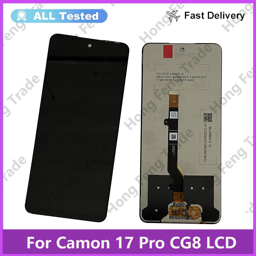 LCD Screen and Digitizer Full Assembly For Tecno Camon 17 Pro CG8
LCD Screen and Digitizer Full Assembly For Tecno Camon 17 Pro CG8