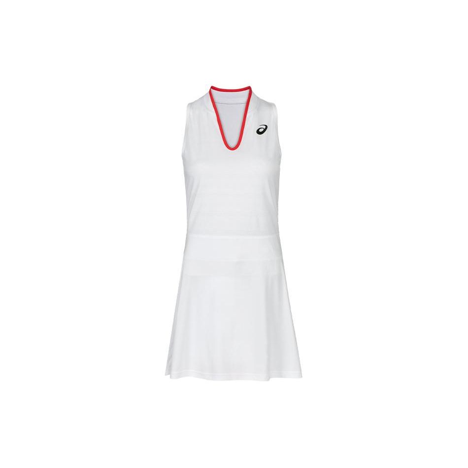 Asics Match Dress Solid V-Neck Tennis Knit Sleeveless Dress Women Dresses Off-White 2042A254-100 M
Asics Match Dress Solid V-Neck Tennis Knit Sleeveless Dress Women Dresses Off-White 2042A254-100 M