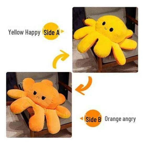 Double-Sided Super Large Plush Flip Octopus Doll 20 cm
Double-Sided Super Large Plush Flip Octopus Doll 20 cm
