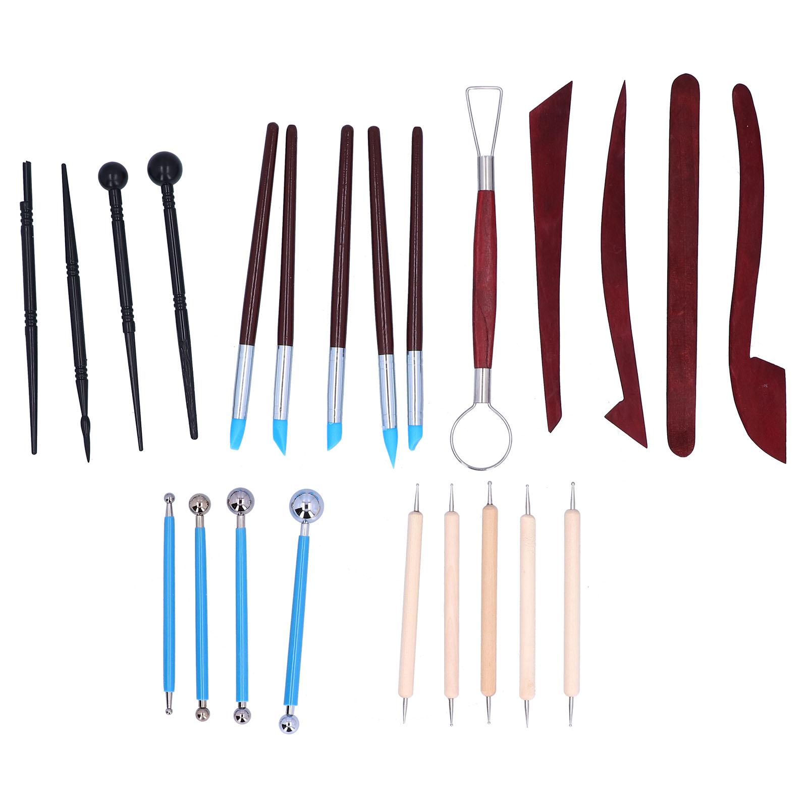 23pcs Clay Silicone Pottery Sculptures Tools Ball Stylus Dotting Sculpting Modeling kit
23pcs Clay Silicone Pottery Sculptures Tools Ball Stylus Dotting Sculpting Modeling kit