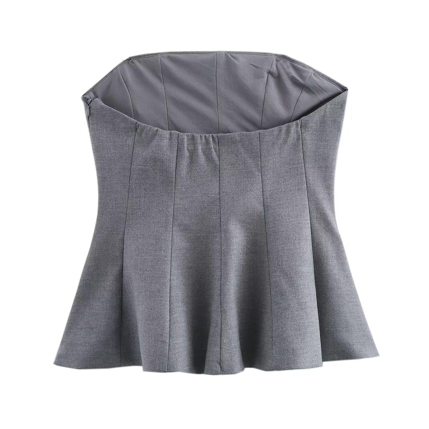 Осенний женский универсальный комплект из короткой юбки и топа-бандо в европейском стиле Medium
Осенний женский универсальный комплект из короткой юбки и топа-бандо в европейском стиле Medium