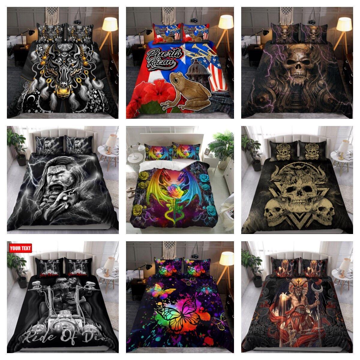 Комплект постельного белья Viking, пододеяльник, домашний комплект постельного белья с черепом, подарок