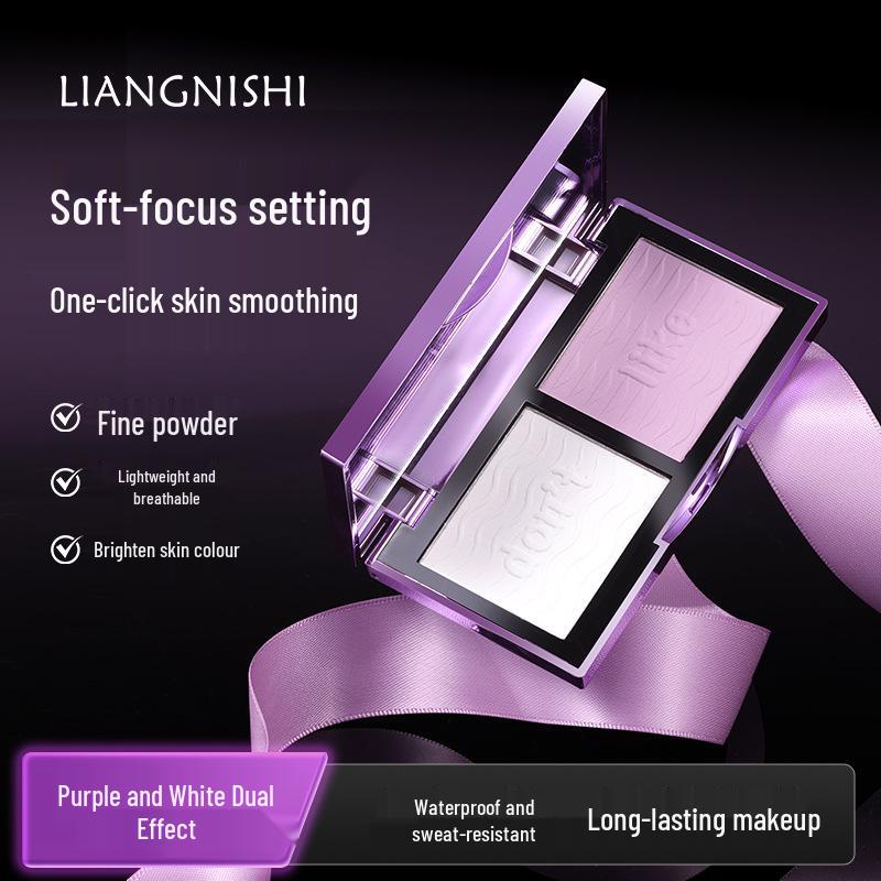 LIANGNISHI Purple Qi Two-Color Brightening & Oil Control Powder Cake - Long-Lasting Makeup for Women. 7g
LIANGNISHI Purple Qi Two-Color Brightening & Oil Control Powder Cake - Long-Lasting Makeup for Women. 7g