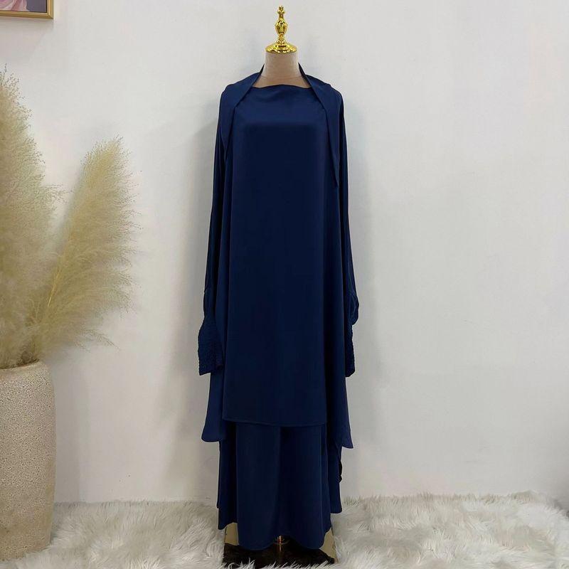New Arrival Ethnic Style Pure Color Loose Top and Skirt Two-Piece Suit Solid Color Top Skirt Suit Dark blue All yards
New Arrival Ethnic Style Pure Color Loose Top and Skirt Two-Piece Suit Solid Color Top Skirt Suit Dark blue All yards