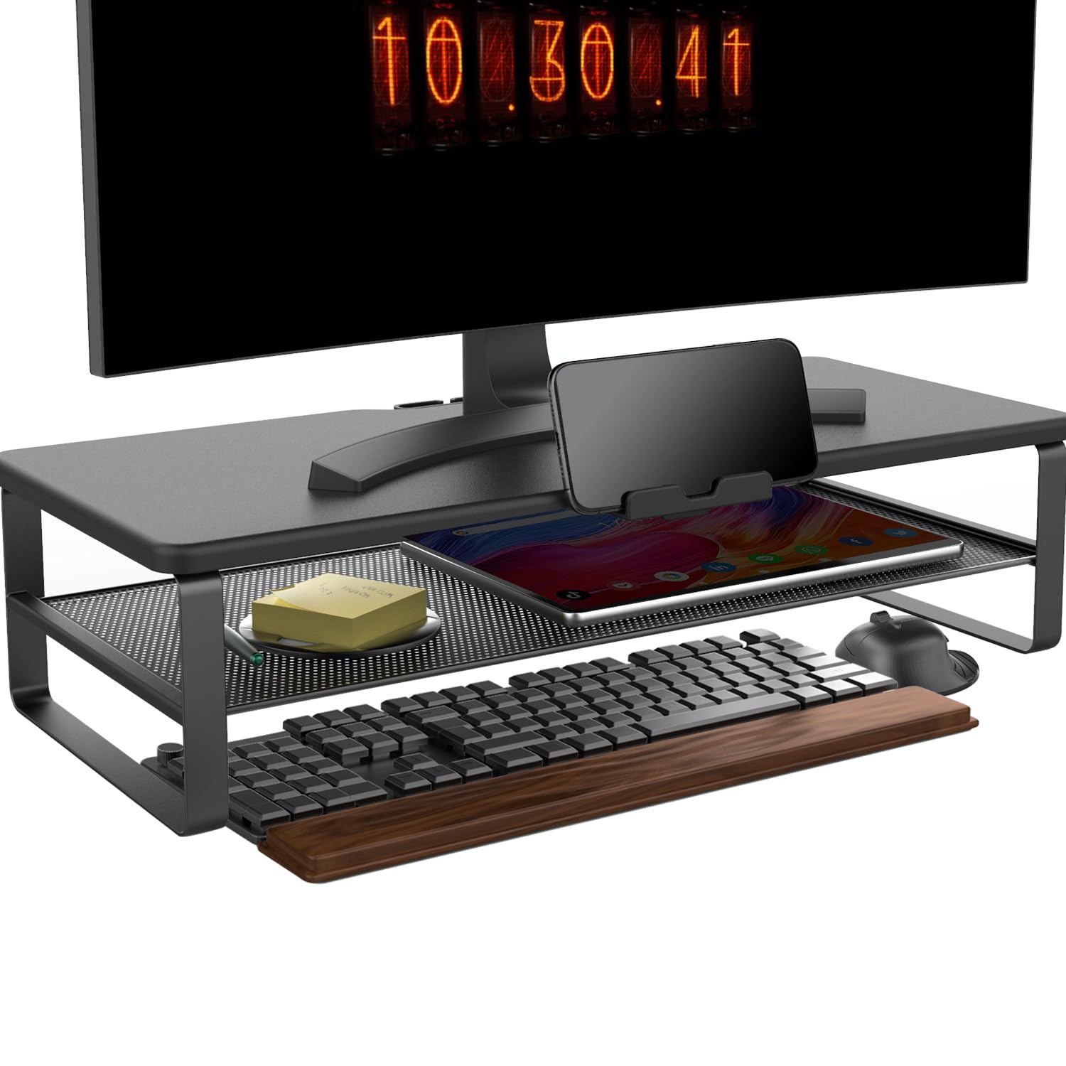 Doowiit Monitor 2 Tier Storage Tabletop Desktop Computer PC Keyboard LCD Monitor Width Load Capacity Wood Stand, Rack, Stand, Stand, Stability, чорний
Doowiit Monitor 2 Tier Storage Tabletop Desktop Computer PC Keyboard LCD Monitor Width Load Capacity Wood Stand, Rack, Stand, Stand, Stability, чорний