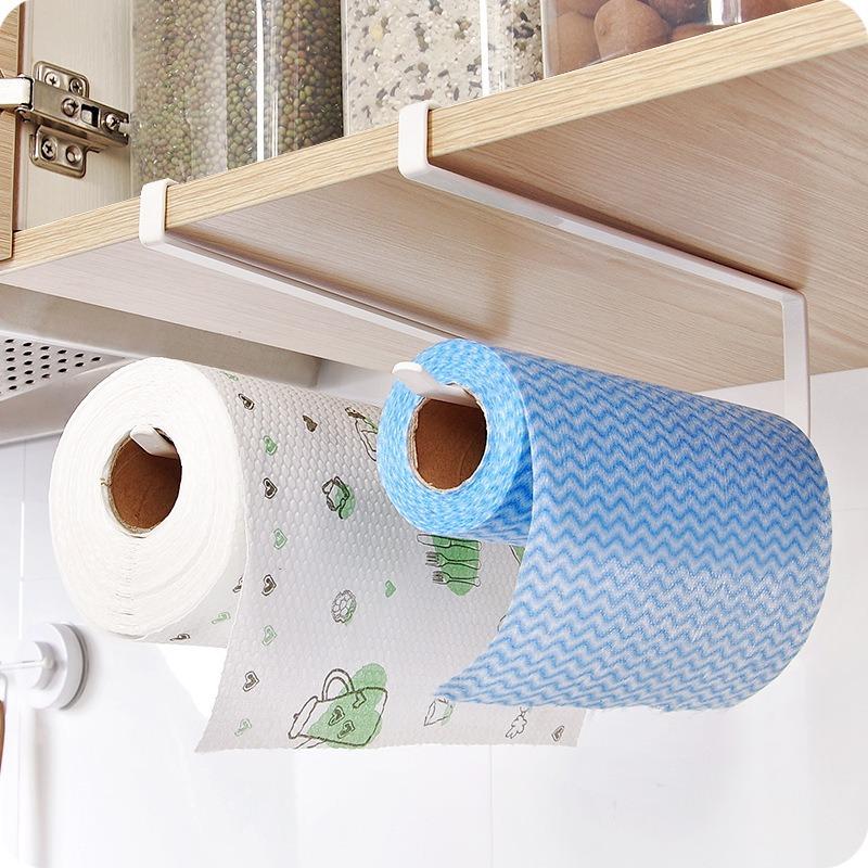 Kitchen Hanging Metal Tissue Rack Cabinet Non Perforated Roll Paper Cling Film Storage Rack Home Wall Mounted Cloth StorageRacks білий
Kitchen Hanging Metal Tissue Rack Cabinet Non Perforated Roll Paper Cling Film Storage Rack Home Wall Mounted Cloth StorageRacks білий