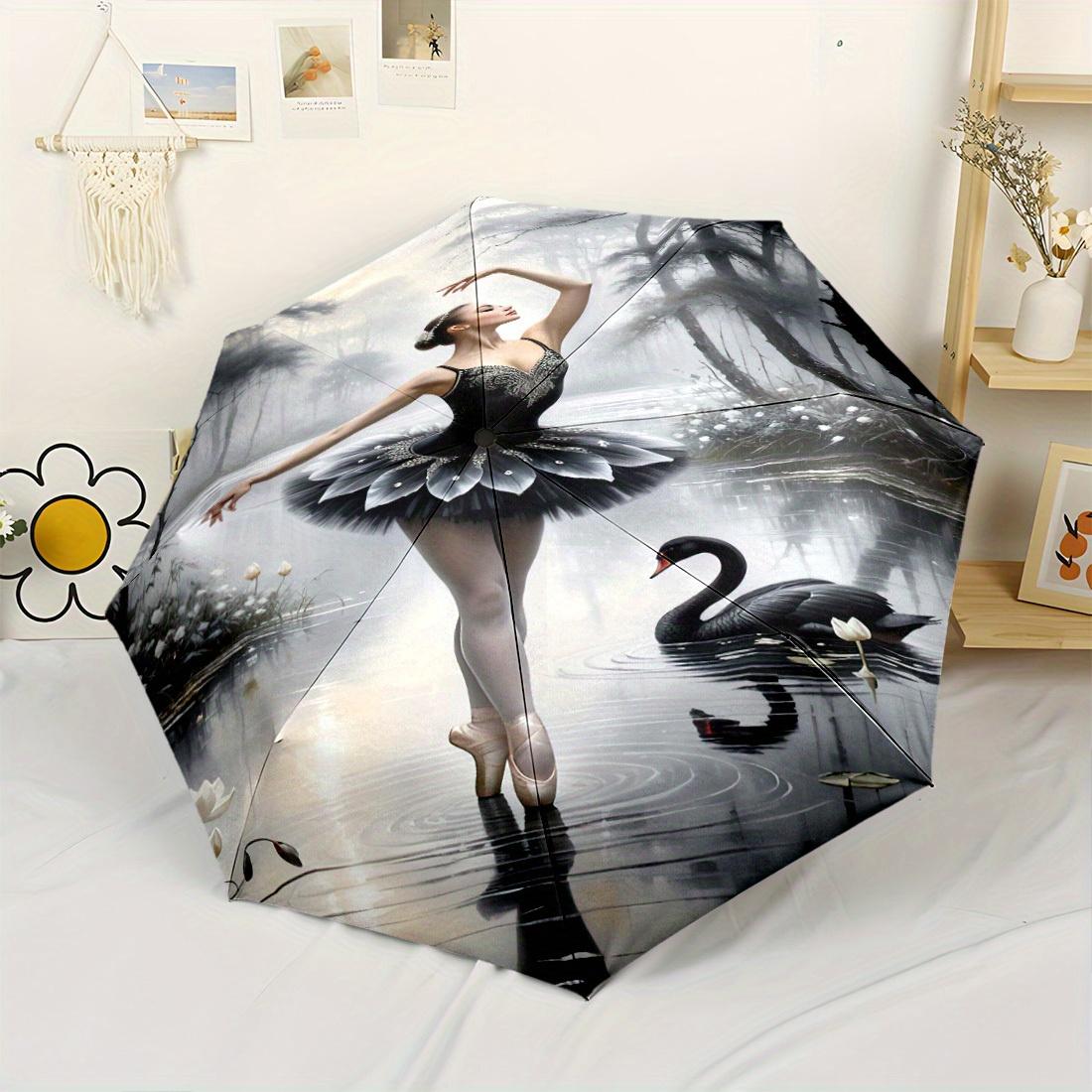 1pc Black Swan Ballet Dancer in Forest Scene Automatic Folding Umbrella - Lightweight, Retractable, Compact Design with 8 Ribs (as the picture,Iron&8K)
1pc Black Swan Ballet Dancer in Forest Scene Automatic Folding Umbrella - Lightweight, Retractable, Compact Design with 8 Ribs (as the picture,Iron&8K)