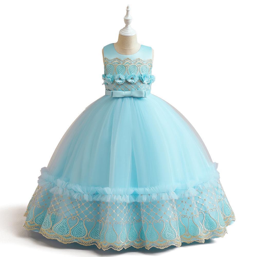 European & Korean Style Embroidered Sleeveless Long Mesh Puffy Formal Dress for Girls 130cm/8Y
European & Korean Style Embroidered Sleeveless Long Mesh Puffy Formal Dress for Girls 130cm/8Y