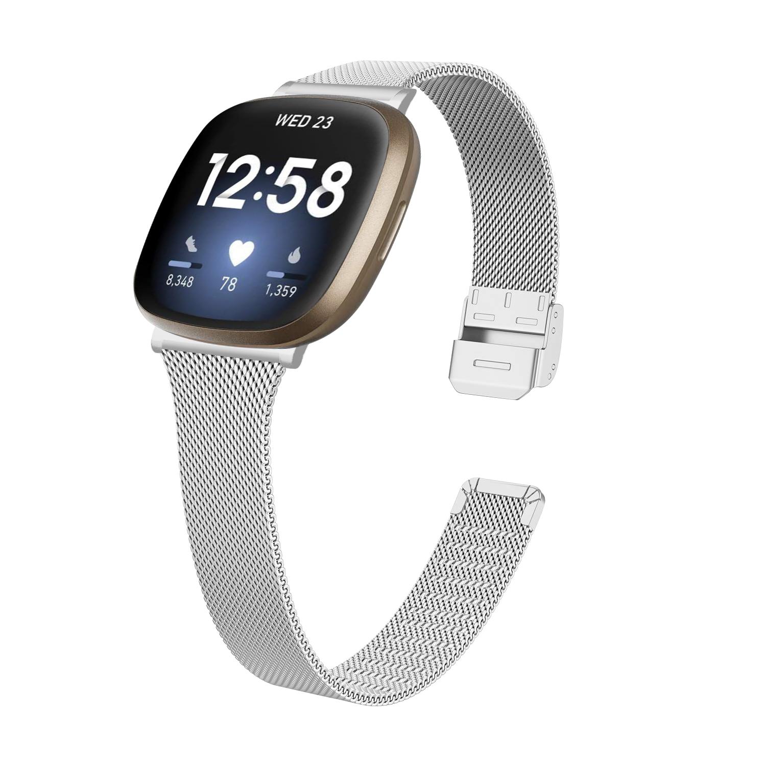 For Fitbit Versa 4/Sense 2 Stainless Steel Watch Strap Milanese Smart Band Watch Strap Replacement Silver
For Fitbit Versa 4/Sense 2 Stainless Steel Watch Strap Milanese Smart Band Watch Strap Replacement Silver