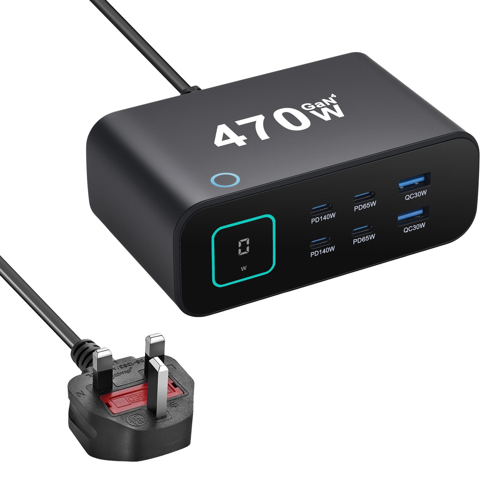 470W GaN TFT Display Desktop Charger & 140W Smart Digital Display Adapter
470W GaN TFT Display Desktop Charger & 140W Smart Digital Display Adapter