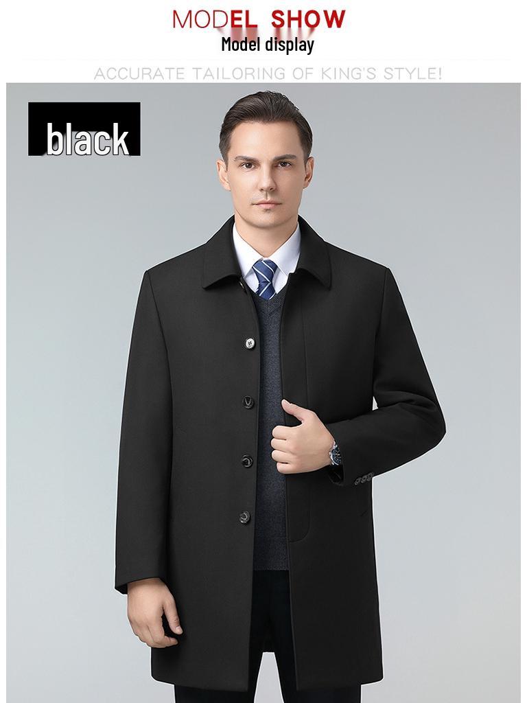 Men s Mid-Length Down Jacket - 2025 New Loose Fit, Thickened Winter Coat with 90% White Duck Down 180 чорний
Men s Mid-Length Down Jacket - 2025 New Loose Fit, Thickened Winter Coat with 90% White Duck Down 180 чорний