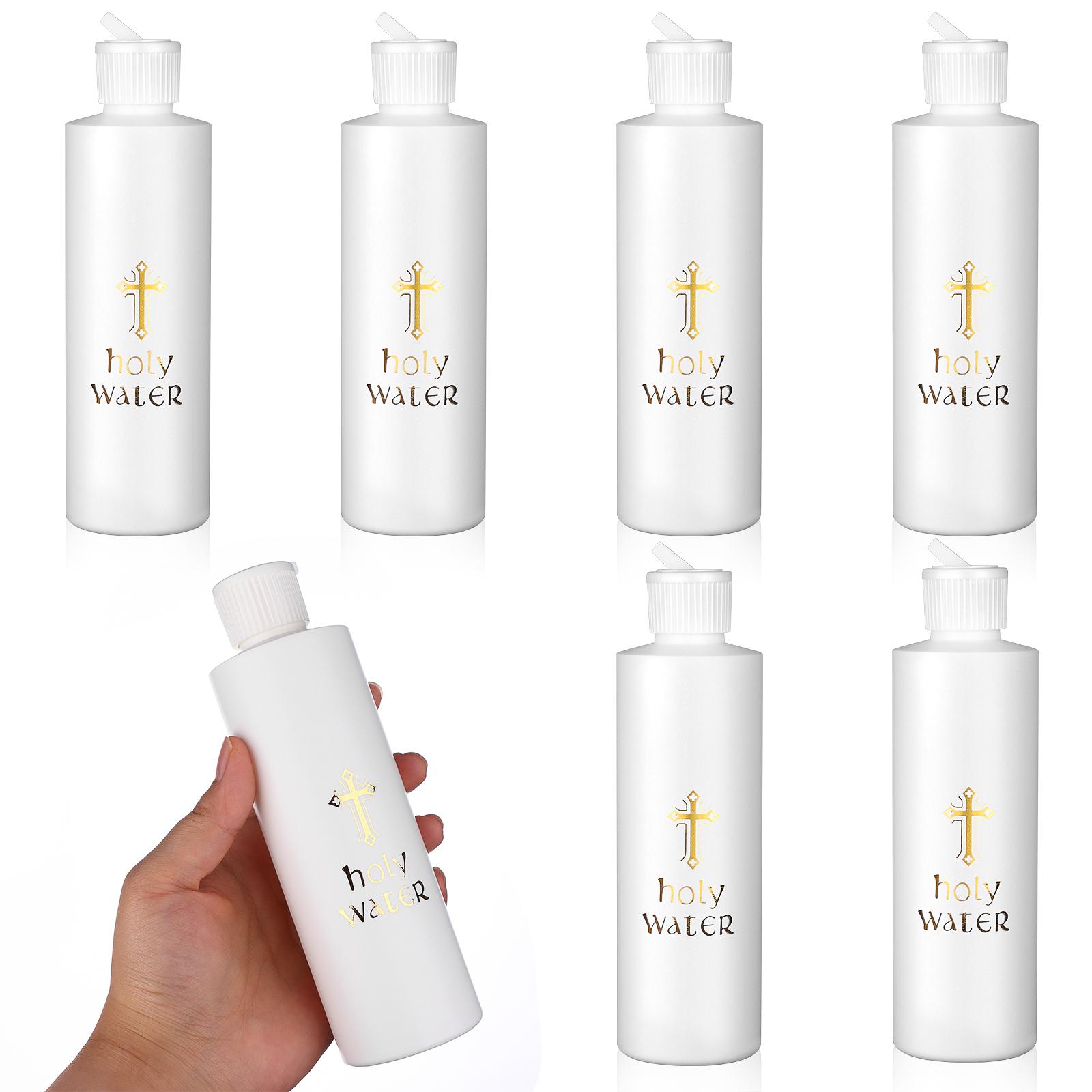 6 Pcs Large Holy Water Bottles 250Ml Empty Container With Gold Cross Holy Water Plastic Bottle For Compact For Catholic белый
6 Pcs Large Holy Water Bottles 250Ml Empty Container With Gold Cross Holy Water Plastic Bottle For Compact For Catholic белый