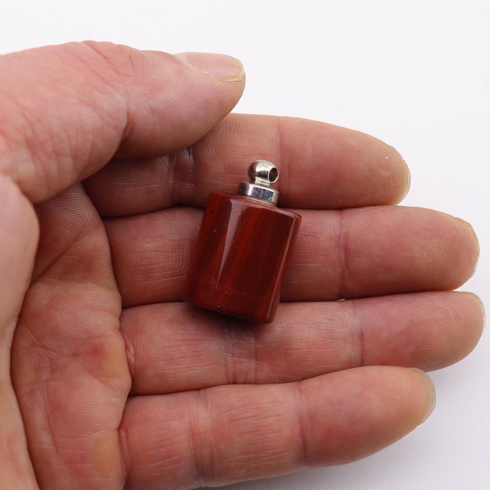 Semi-Precious Stone Cylinder Perfume Bottle Pendant for DIY Jewelry Necklace N770
Semi-Precious Stone Cylinder Perfume Bottle Pendant for DIY Jewelry Necklace N770