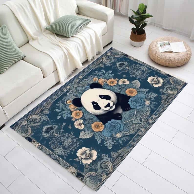 Vintage Boho Floral Animal Area Rug Fox Lion Panda Print Carpet Non-Slip Washable Floor Mat for Living Room Bedroom Home Decor 40X60CM
Vintage Boho Floral Animal Area Rug Fox Lion Panda Print Carpet Non-Slip Washable Floor Mat for Living Room Bedroom Home Decor 40X60CM
