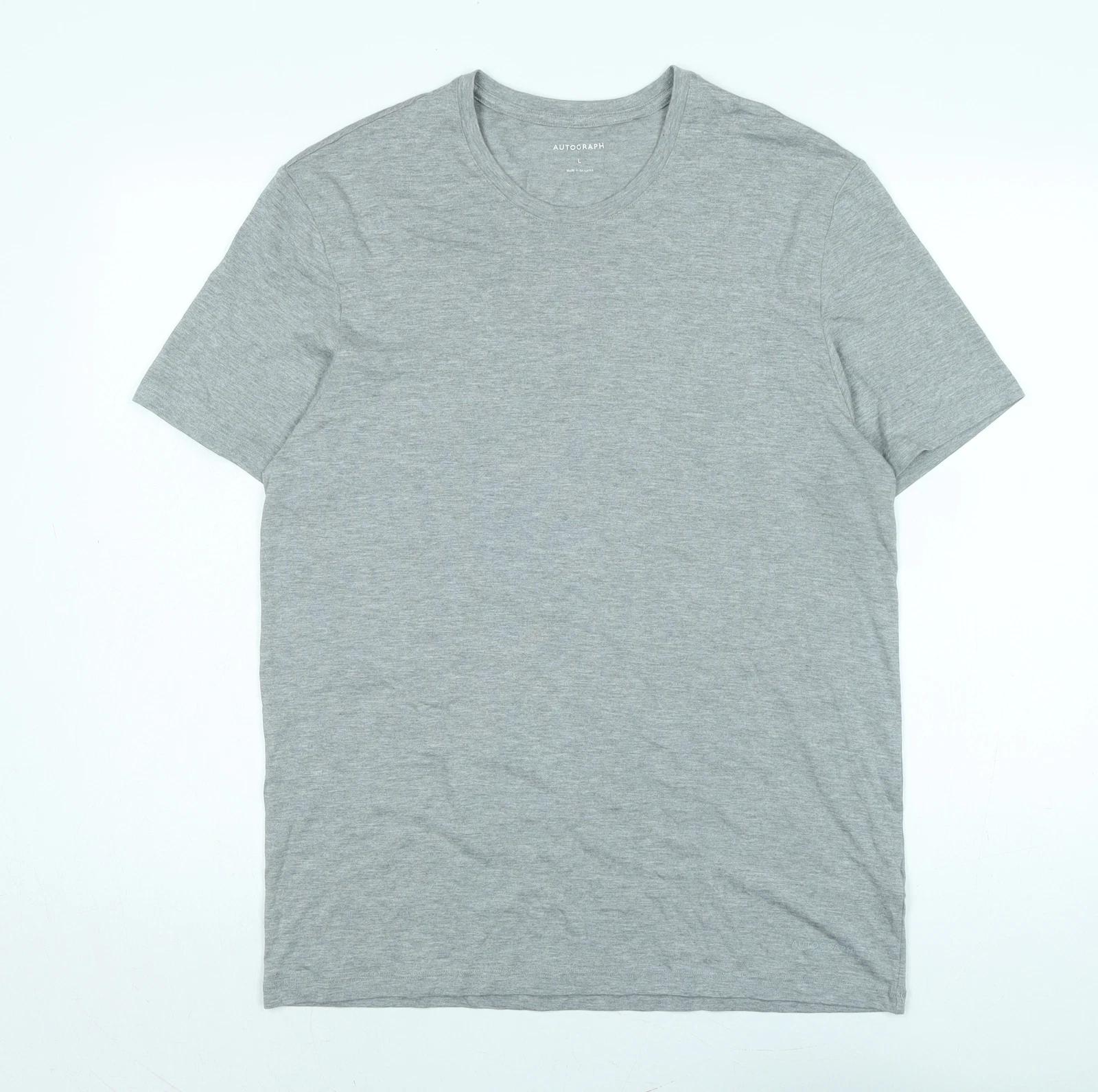 Autograph Womens Grey Cotton Basic T-Shirt Size L Crew Neck S
Autograph Womens Grey Cotton Basic T-Shirt Size L Crew Neck S