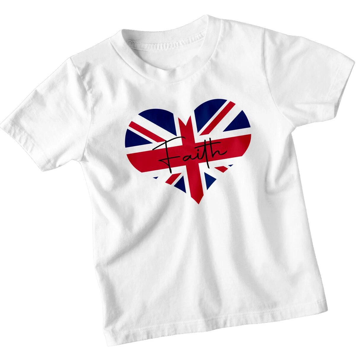 Faith Union Jack Heart Patriotic Kids T-Shirt Tee Boys Girls Top 160
Faith Union Jack Heart Patriotic Kids T-Shirt Tee Boys Girls Top 160
