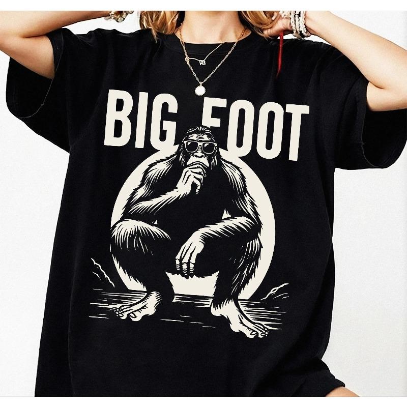 Funny Bigfoot TShirt with Sunglasses Allseason Casual Comfortable Base Layer Tshirt Unisex Pure Cotton Top 4XL
Funny Bigfoot TShirt with Sunglasses Allseason Casual Comfortable Base Layer Tshirt Unisex Pure Cotton Top 4XL