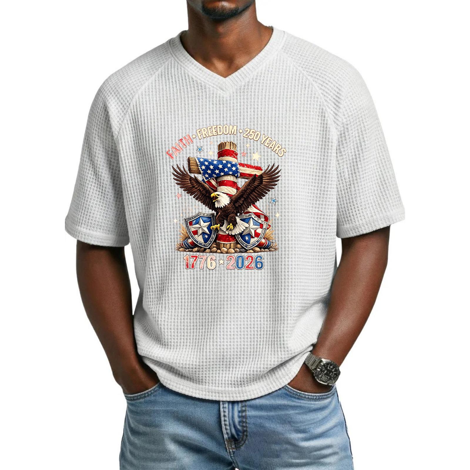 Men s loose and casual patterned letter print T-shirt short-sleeved top XL білий
Men s loose and casual patterned letter print T-shirt short-sleeved top XL білий