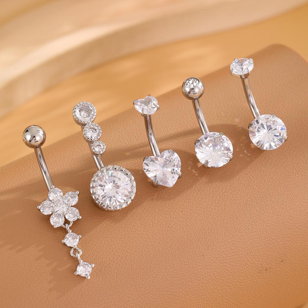 3-5pcs Mixed-Style Sets Heart Flower Dangle Belly Button Rings Stainless Steel Butterfly Curved Zircon Belly Piercing Navel Ring
3-5pcs Mixed-Style Sets Heart Flower Dangle Belly Button Rings Stainless Steel Butterfly Curved Zircon Belly Piercing Navel Ring