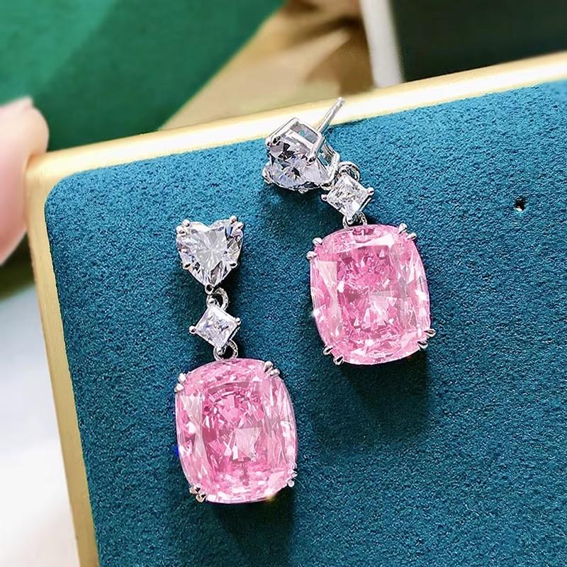 Huitan Unique Pink Cubic Zironia Drop Earrings Female Sweet Romantic Ear Accessories Charms Aesthetic Chic Wedding Party Zircon
Huitan Unique Pink Cubic Zironia Drop Earrings Female Sweet Romantic Ear Accessories Charms Aesthetic Chic Wedding Party Zircon