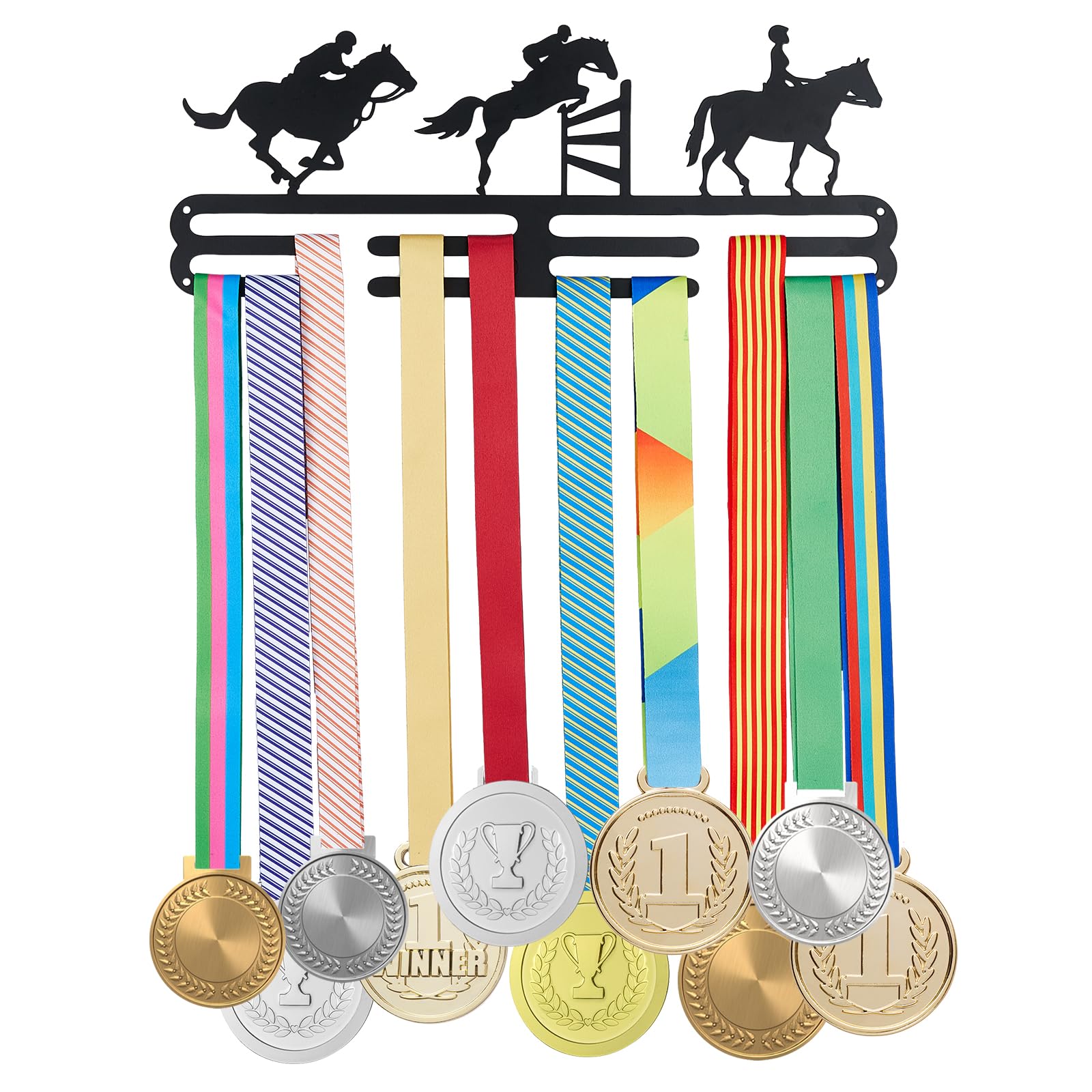 SUPERDANT Equestrian Medal Hook Equestrian Hurdles Medal Medal Holder Fits Over 60 Medals Black Iron Wall Mount Hook Competition Medal Holder Display
SUPERDANT Equestrian Medal Hook Equestrian Hurdles Medal Medal Holder Fits Over 60 Medals Black Iron Wall Mount Hook Competition Medal Holder Display