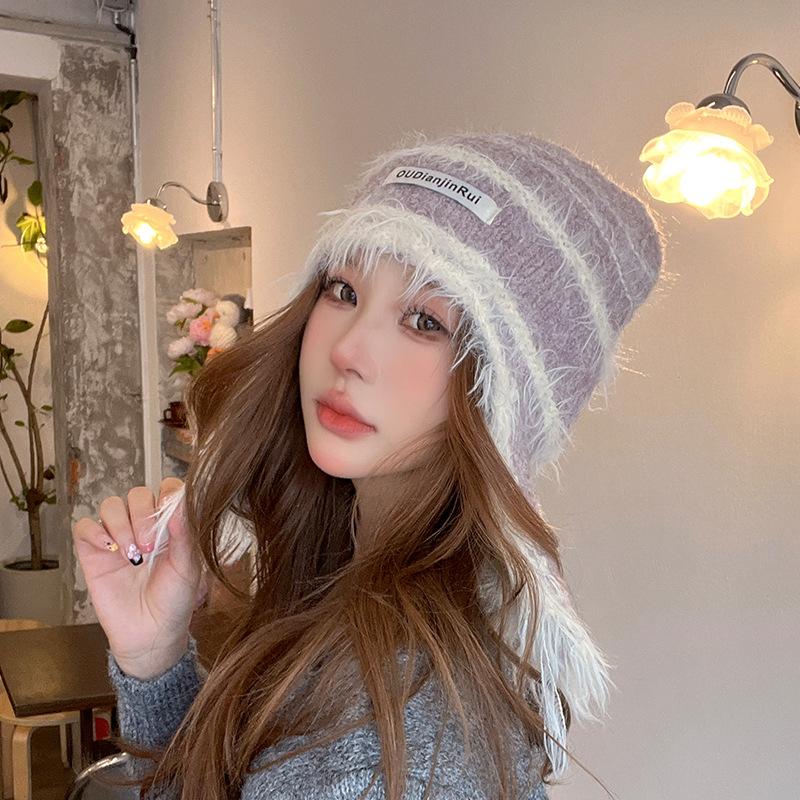 Autumn and Winter Fluffy Hat for Women Versatile Warm Wool Hat Outdoor Face Showing Small Cold Protection Lei Feng Hat Ear Protection Knit Hat M(56-58cm)
Autumn and Winter Fluffy Hat for Women Versatile Warm Wool Hat Outdoor Face Showing Small Cold Protection Lei Feng Hat Ear Protection Knit Hat M(56-58cm)
