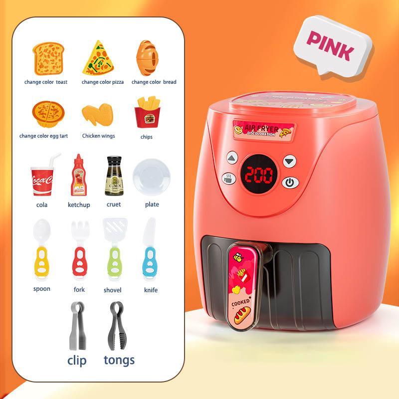 Children Simulation Intelligent Air Fryer Toys For Boys And Girls Play House Cooking Can Change Colour Food Kids Birthday Gift розовый
Children Simulation Intelligent Air Fryer Toys For Boys And Girls Play House Cooking Can Change Colour Food Kids Birthday Gift розовый
