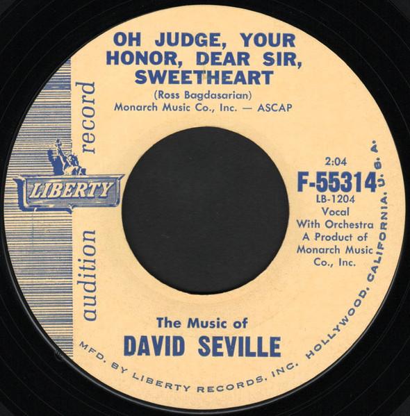 7-дюймовая пластинка DAVID SEVILLE Oh Judge Your Honor Dear Sir Swe F55314 Liberty 1961 UK Поп Б/у
7-дюймовая пластинка DAVID SEVILLE Oh Judge Your Honor Dear Sir Swe F55314 Liberty 1961 UK Поп Б/у