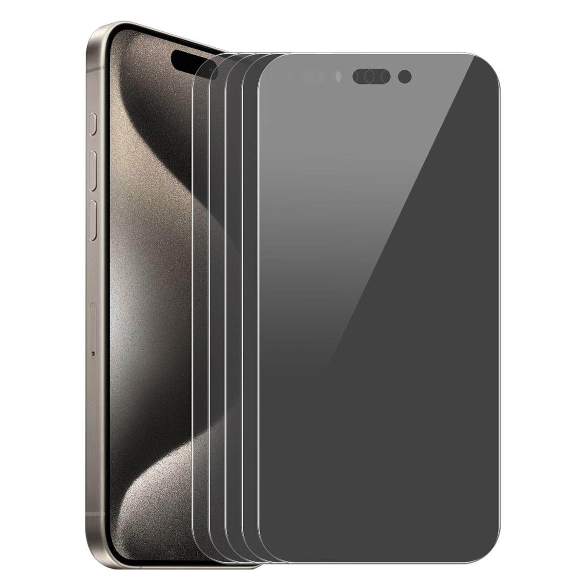 ENKAY HAT PRINCE 5Pcs For iPhone 16 Pro Tempered Glass Film Anti-Spy Privacy Protection Screen Protector Type A
ENKAY HAT PRINCE 5Pcs For iPhone 16 Pro Tempered Glass Film Anti-Spy Privacy Protection Screen Protector Type A
